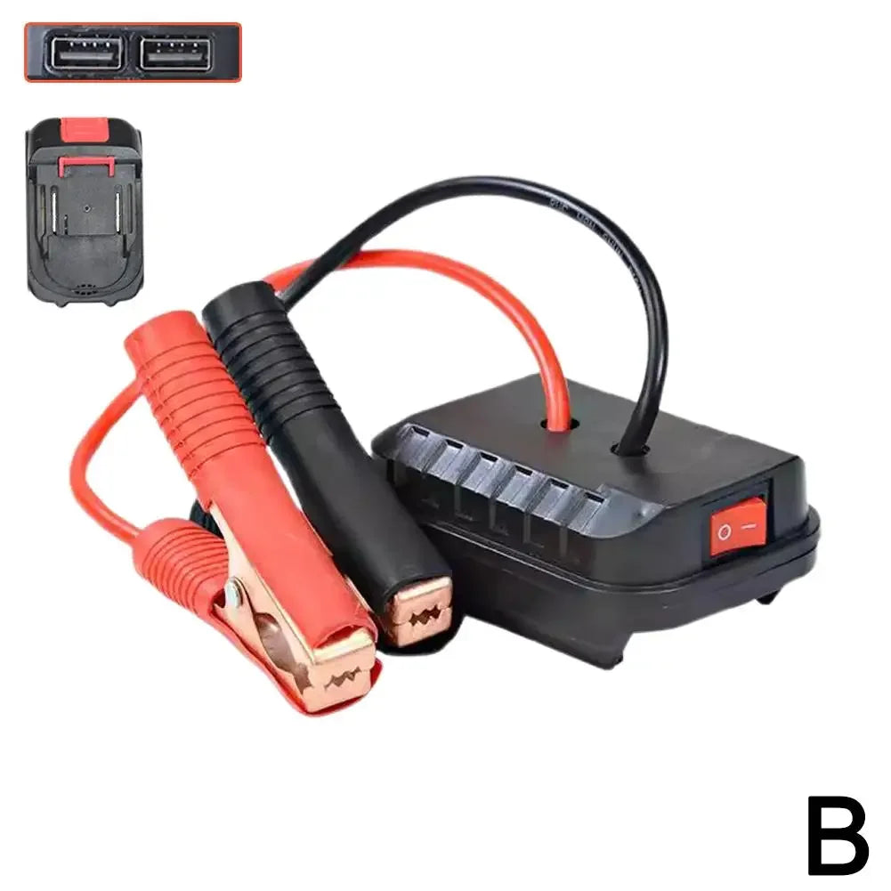 Convertidor, Cargador,Arrancador de Emergencia para Coche, Compatible con Baterías de Litio Makita, Accesorios de Arranque