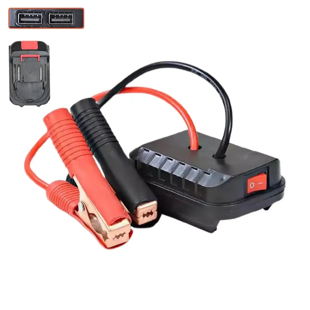 Convertidor, Cargador,Arrancador de Emergencia para Coche, Compatible con Baterías de Litio Makita, Accesorios de Arranque